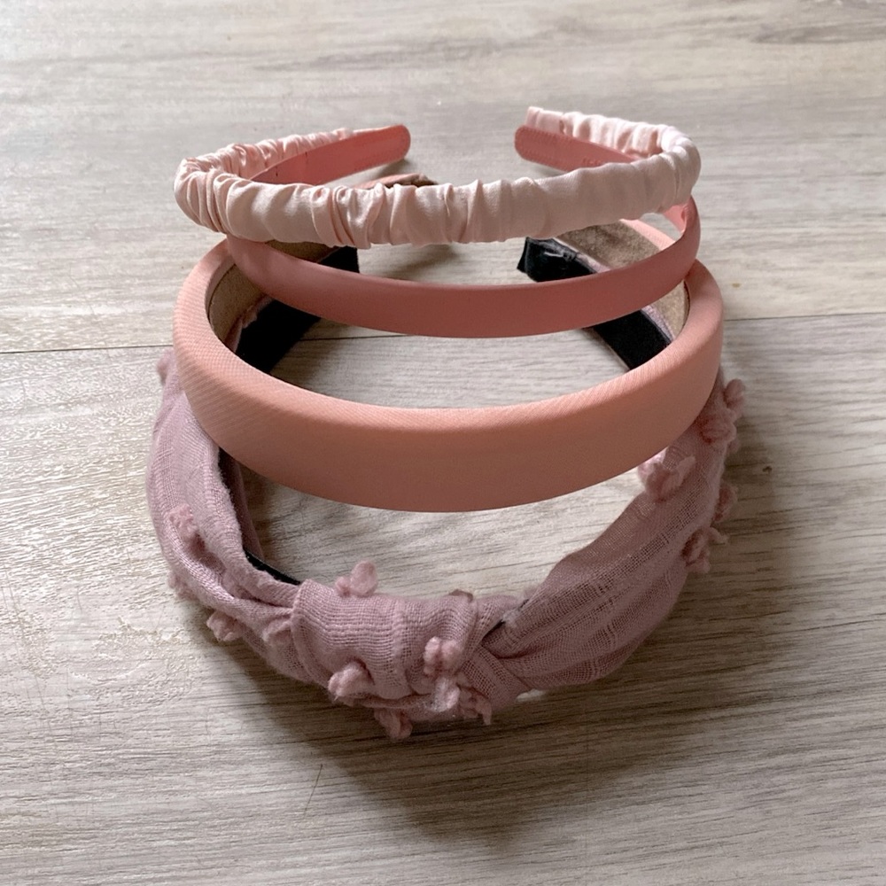 Set of 4 Pink Themed Headbands